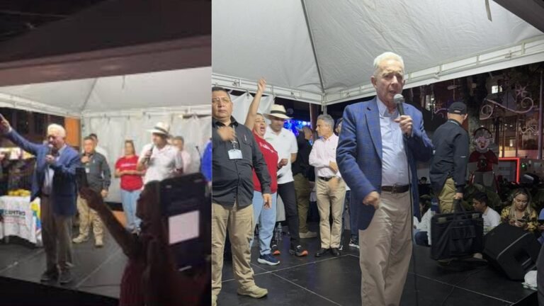 Polémica en Itagüí por apagón durante acto político de Álvaro Uribe