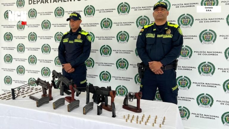 Caen presuntos integrantes de estructura criminal con armas de guerra en Antioquia