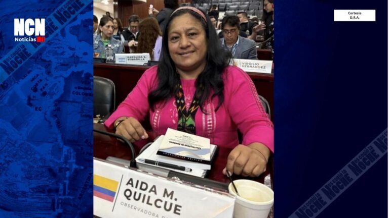 Alarma nacional por reporte sobre la senadora Aida Quilcué