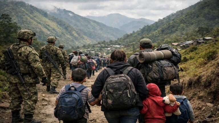 Atención. 2025, uno de los peores años humanitarios para Colombia según HRW