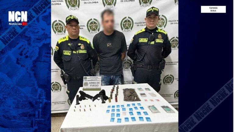 Con armas, marihuana, cocaína y “poper”: así cayó un hombre en Medellín