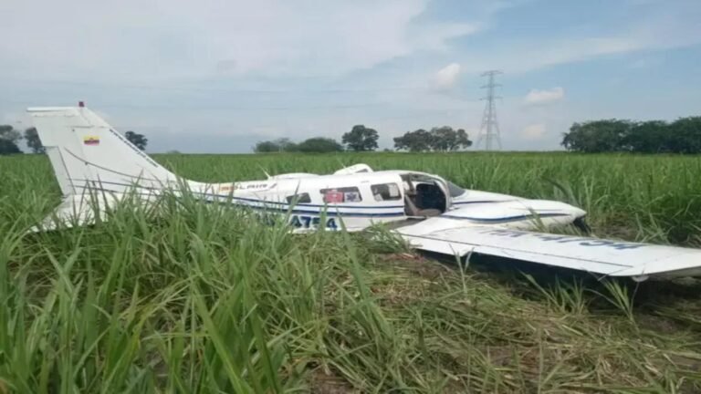 Avioneta de emergencia médica se accidenta cerca de Cali: los cuatro ocupantes salieron ilesos