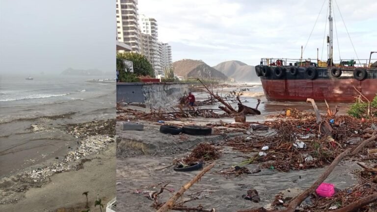 Santa Marta declara calamidad pública tras emergencia por lluvias y buque encallado en playa Los Cocos