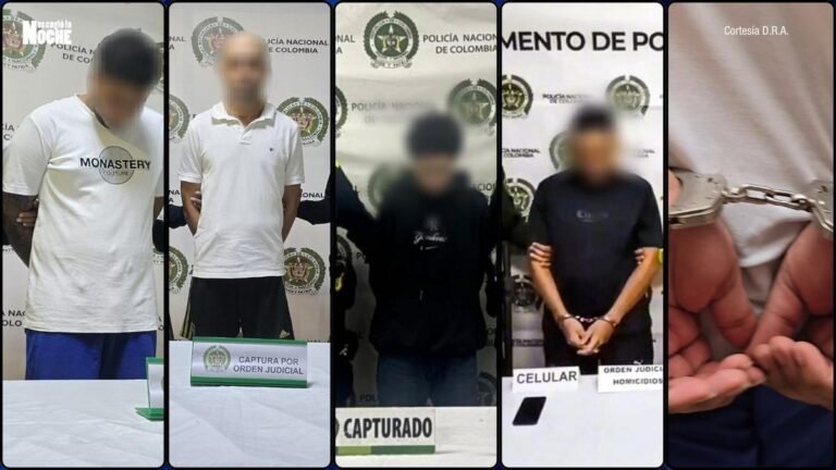 Cinco capturados por homicidio y feminicidio en operativos en el Valle de Aburrá y suroeste antioqueño