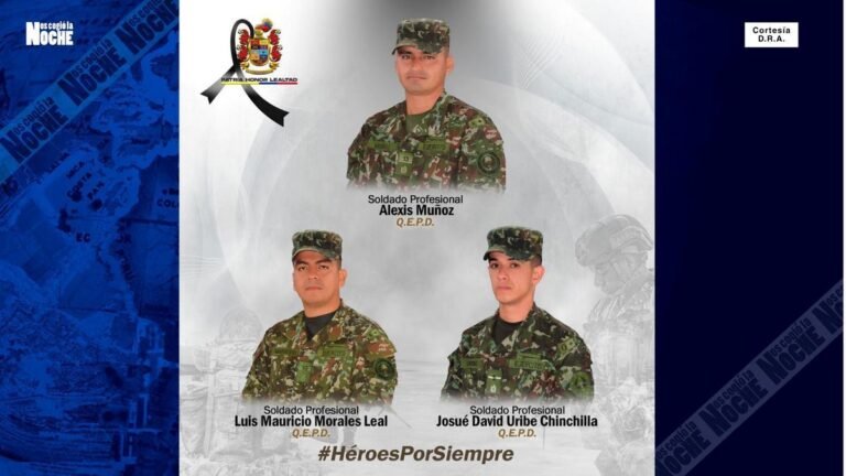 En Cartagena del Chairá fueron asesinados tres soldados en un violento ataque armado