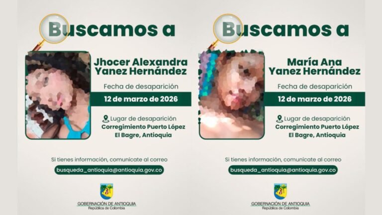 Liberan a dos menores que habían sido secuestradas en El Bagre, Antioquia