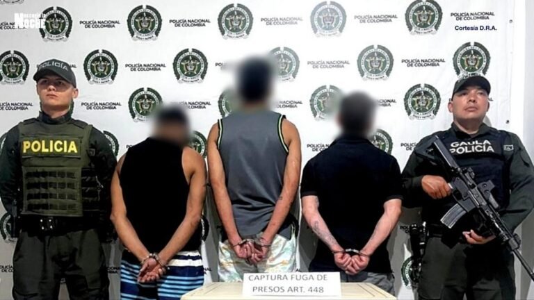 Encontraron a tres presos que se habían fugado de una cárcel en Antioquia