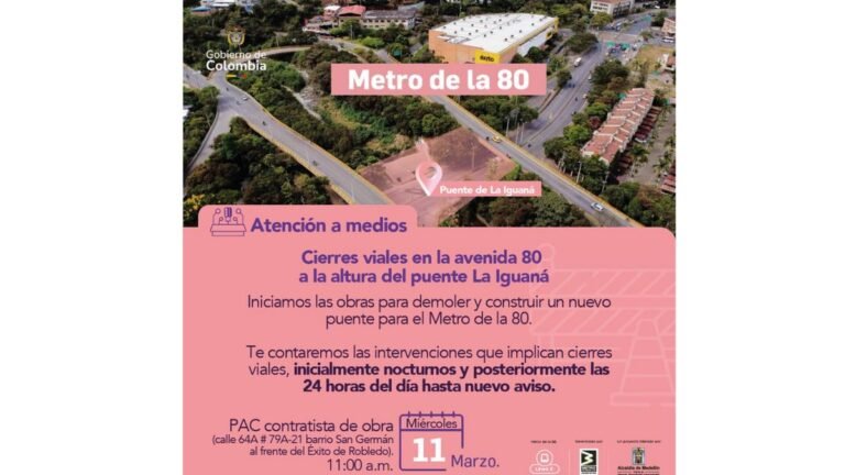 La avenida 80 entra en obra: comienzan cierres por construcción del Metro