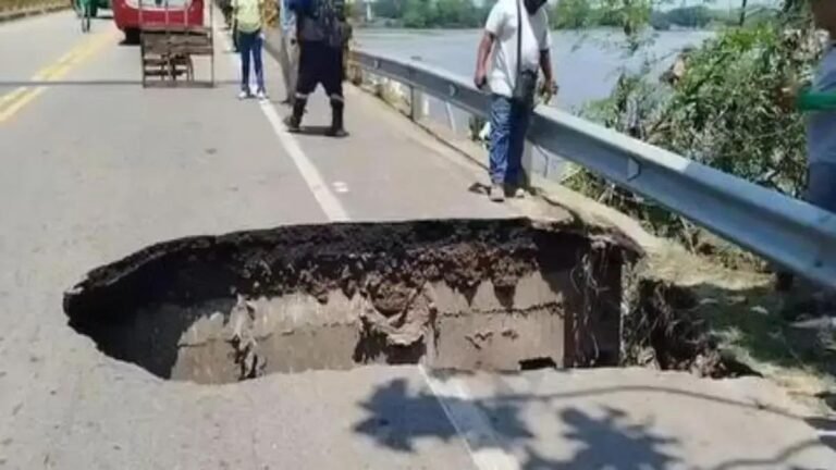 Cierre total del puente en Yondó por socavación: economía y movilidad en riesgo