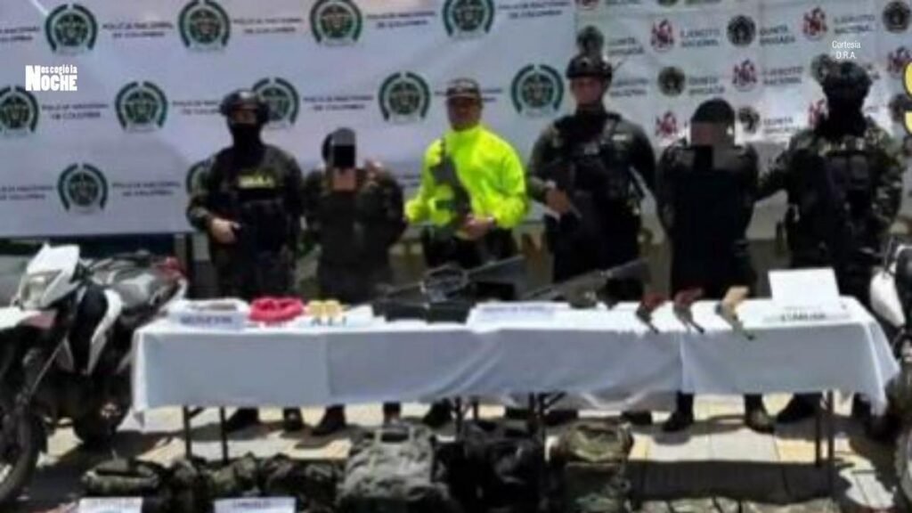 Caen alias ‘Queso’ y ‘Juancho’ con armas y explosivos en Santander