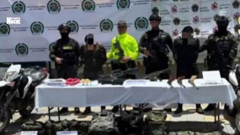 Caen alias ‘Queso’ y ‘Juancho’ con armas y explosivos en Santander