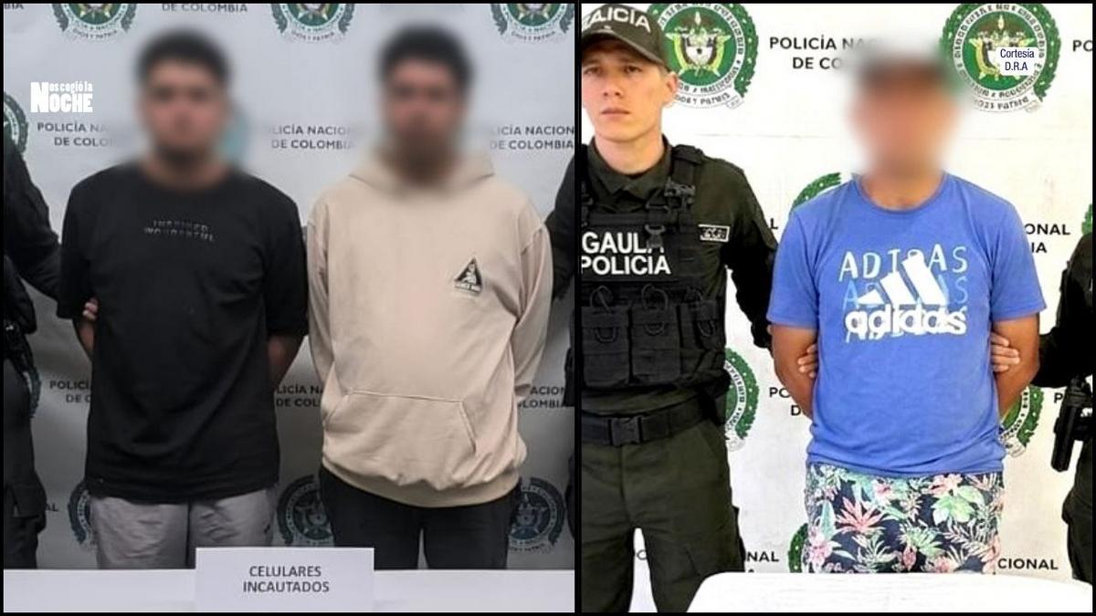 En Rionegro, Bello y Floridablanca Capturan a tres presuntos integrantes de grupo armado por secuestro y extorsión