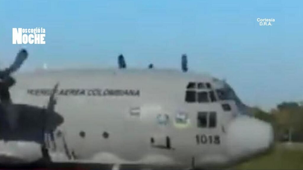 Avión Hércules de la FAC aborta despegue en Guaviare por fallas mecánicas.