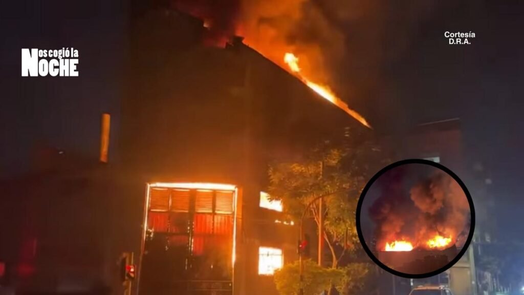 Las llamas consumen otra empresa en Itagüí