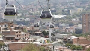Suspensión inesperada: fuera de servicio el Metrocable Línea J en Medellín