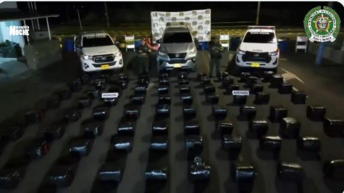 Incautan 885 kilos de marihuana en Candelaria y recuperan vehículo robado