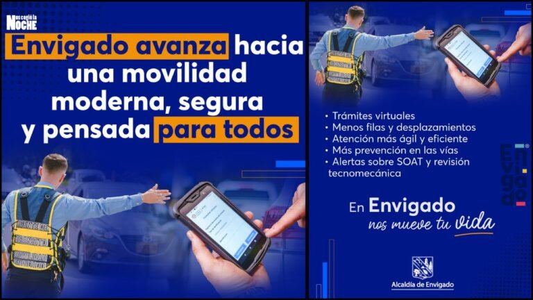 Adiós a las filas: Envigado lanza plataforma digital para trámites de movilidad
