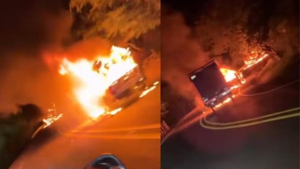 Violencia en el suroccidente: incineran vehículos en Dagua y reportan combates en Cauca