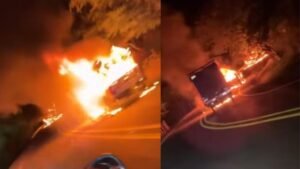 Violencia en el suroccidente: incineran vehículos en Dagua y reportan combates en Cauca