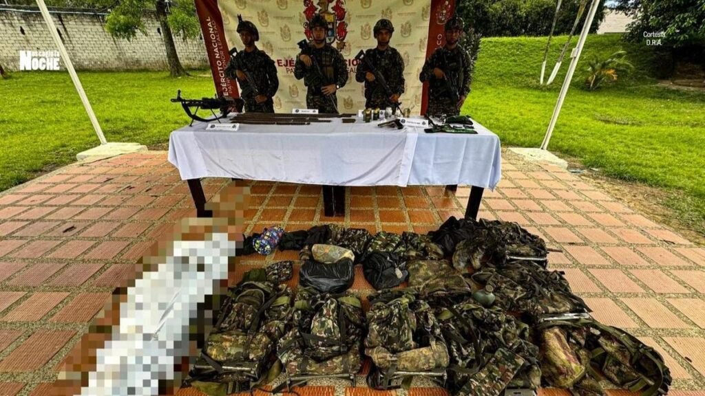 Combates en Briceño dejan un presunto integrante ilegal muerto y armas incautadas