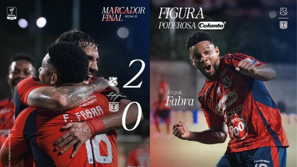 Medellín revive: victoria clave ante Chicó y se mete otra vez en la pelea por los 8