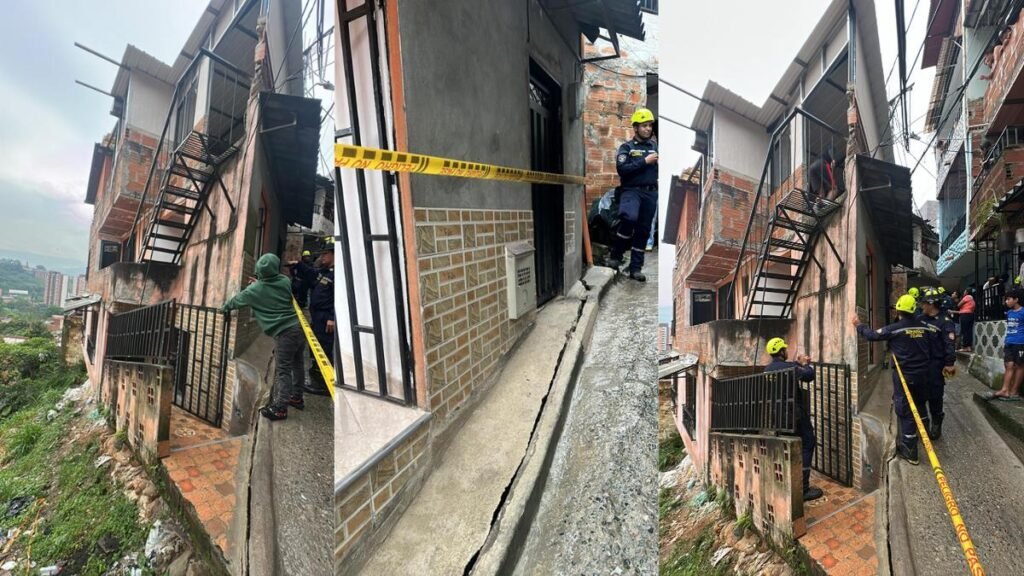 Evacúan 12 viviendas en zona rural de Itagüí por riesgo de deslizamientos