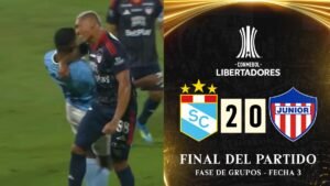 Junior tropieza en Libertadores: expulsión de Jermein Peña vuelve a pasar factura