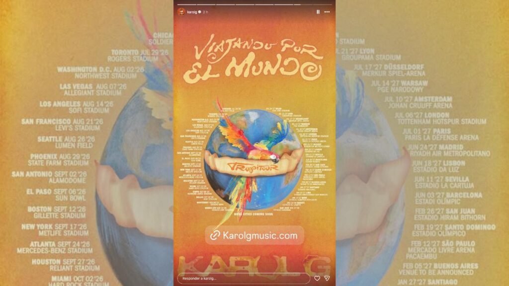 Tour confirmado: Karol G estará en Bogotá, mientras Medellín sigue en veremos