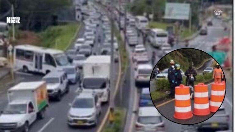 Motociclista murió en trágico accidente en la doble calzada Las Palmas, en Medellín