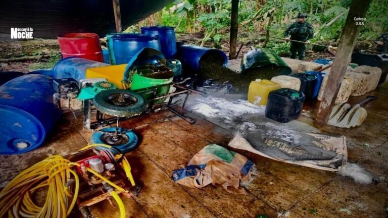 Ejército destruyó laboratorio de coca en Cauca presuntamente ligado a disidencias armadas