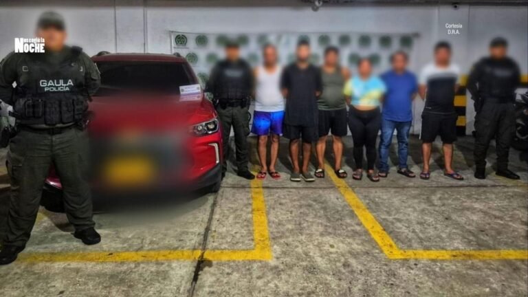 Golpe a la extorsión en Barranquillita: capturan a seis presuntos integrantes de “Los Pepes”