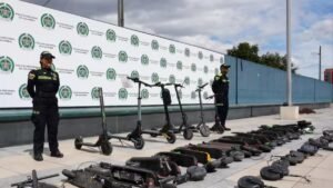 Caen repuestos de patinetas robadas en operativos de la sijín en el centro de bogotá