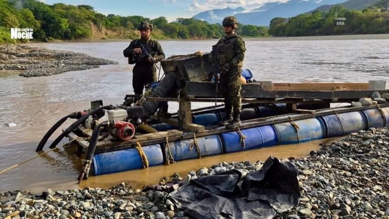 Golpe a grupos armados: autoridades frenaron explotación ilícita de yacimientos mineros en Antioquia