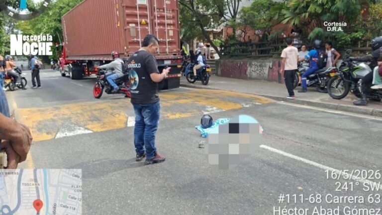 Otro fatal accidente en la Avenida Regional al norte del Valle de Aburrá deja un motociclista muerto
