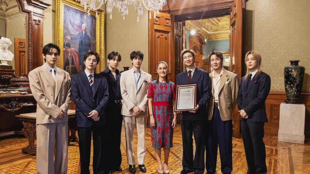 BTS paralizó Ciudad de México: miles de fans colmaron el Zócalo para recibir a la banda surcoreana