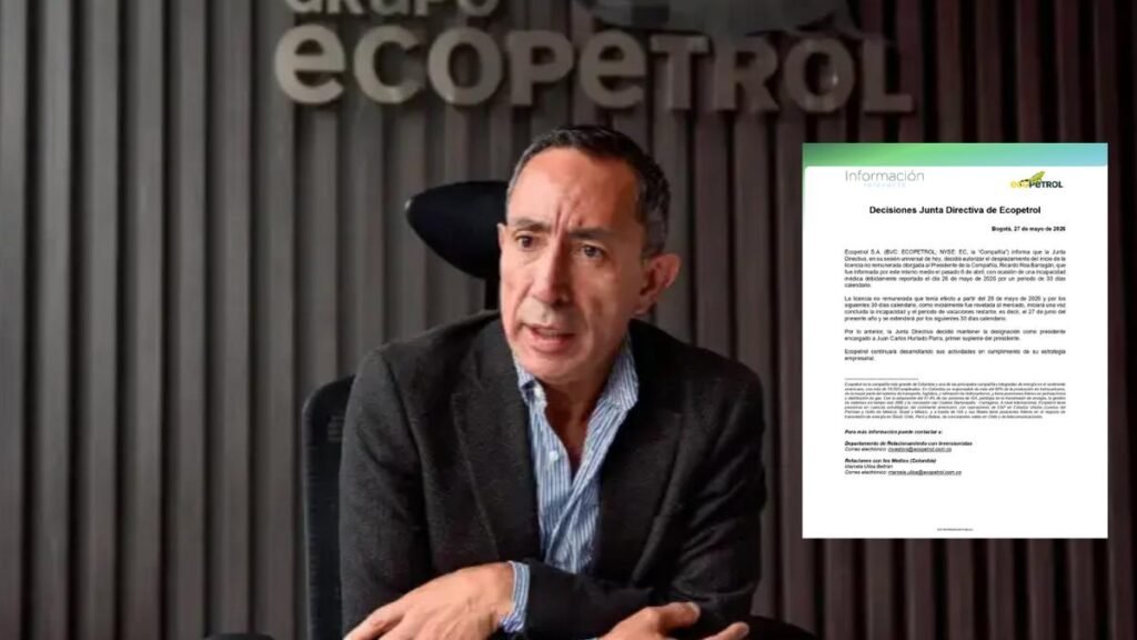 Ecopetrol aplaza licencia de Ricardo Roa tras incapacidad médica y seguirá fuera hasta julio