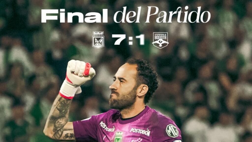 Atlético Nacional aplastó a Inter de Bogotá y avanzó con autoridad a semifinales