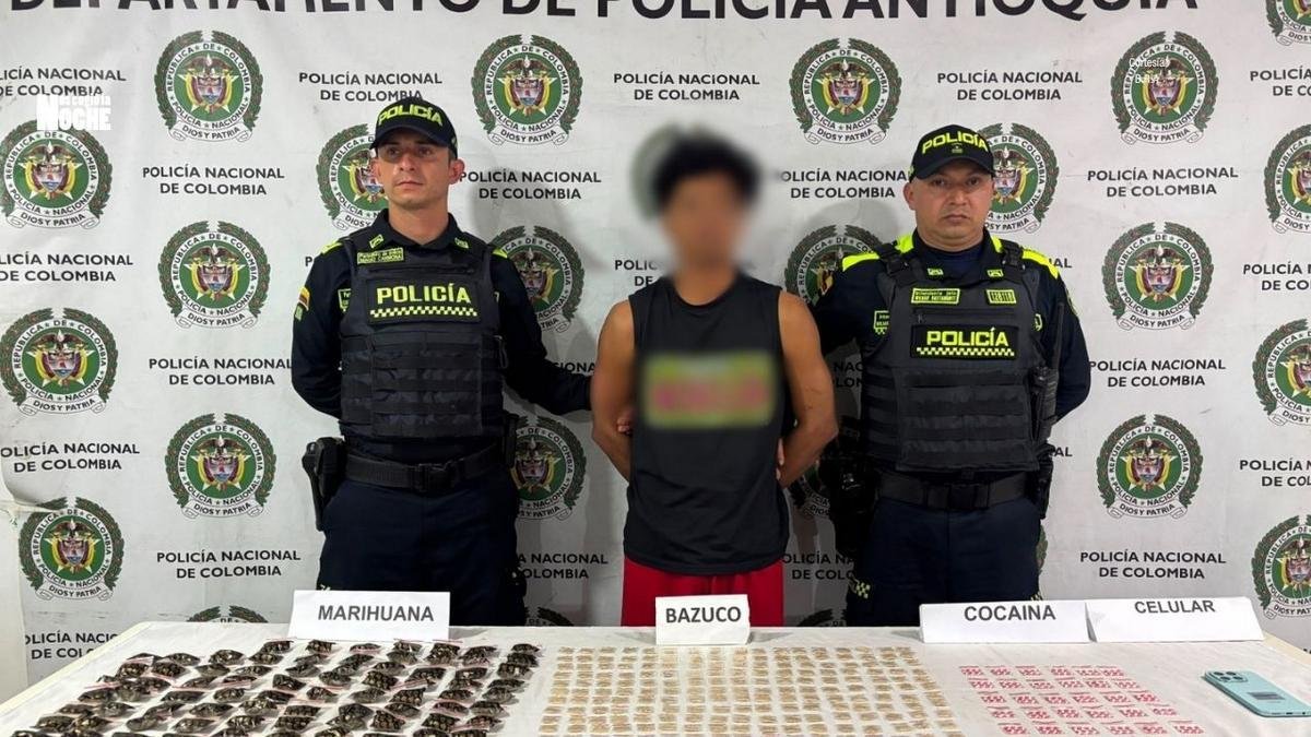 Policía sorprendió a un hombre con cocaína, marihuana y base de coca en Ciudad Bolívar