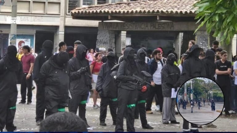 Tensión en Medellín: reportan disturbios y enfrentamientos cerca de la Universidad de Antioquia