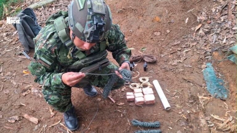 Ejército desactiva 10 artefactos explosivos instalados en el Cauca