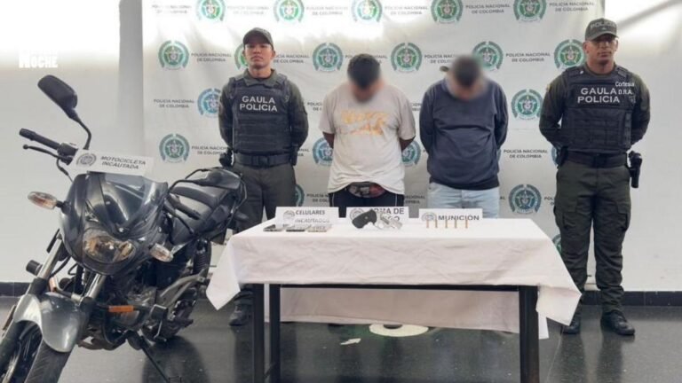 GAULA frustró cobro extorsivo y capturó a dos presuntos integrantes de Los Chatas