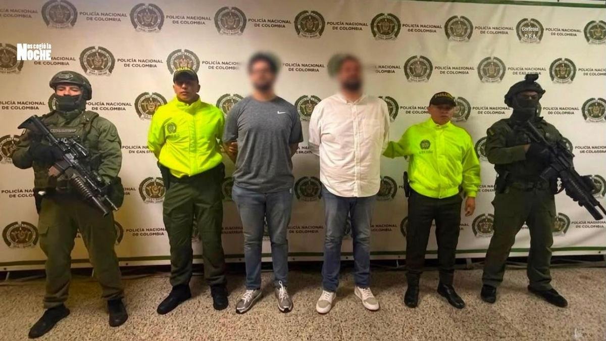 Capturan en Medellín a dos extranjeros pedidos en extradición por narcotráfico en EE. UU