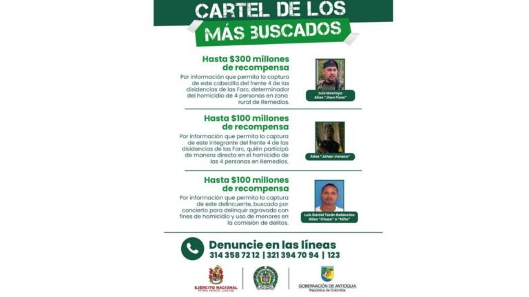 Gobernador denuncia presunto constreñimiento electoral de las disidencias Farc en Antioquia