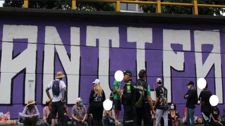 El mural de la discordia. Por este mural se da el crudo enfrentamientos ente Petro y ‘Fico’