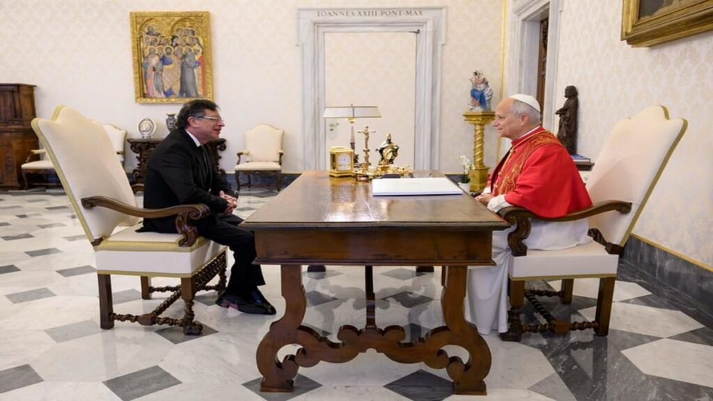 Papa León XIV recibió a Gustavo Petro en el Vaticano