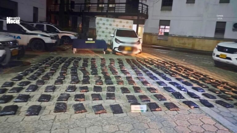 En Bello incautaron 234 paquetes con marihuana que estaban en un vehículo
