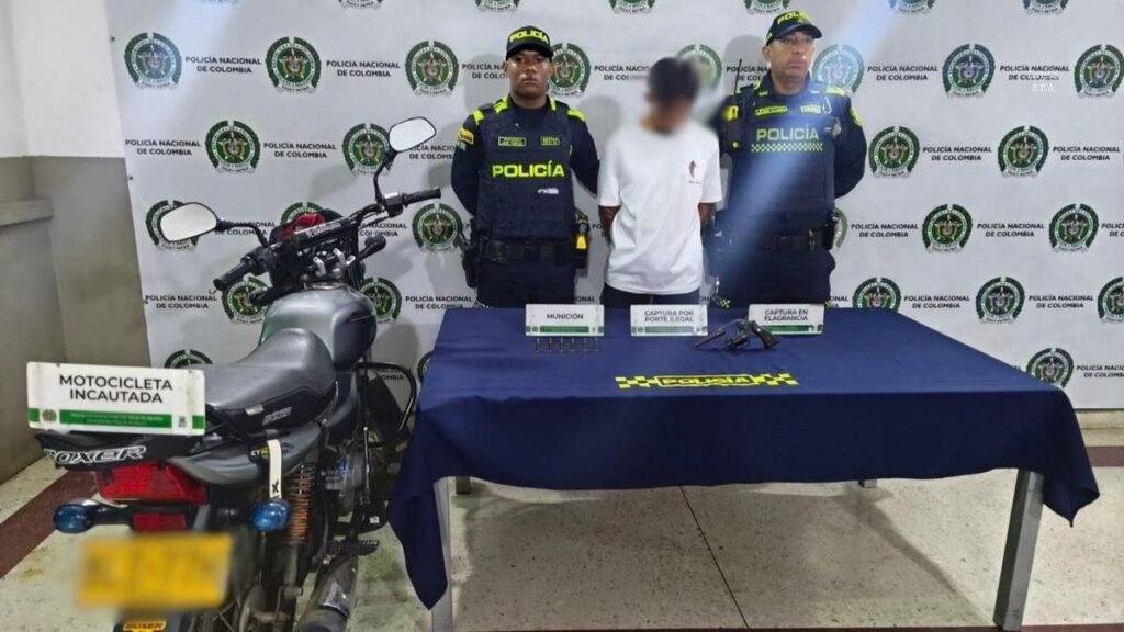 Ofensiva policial en Bello deja dos capturados y tres armas de fuego incautadas
