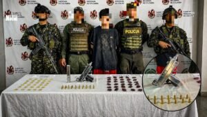 Ejército captura a presunto delincuente e incauta una Mini Uzi en Ciudad Bolívar