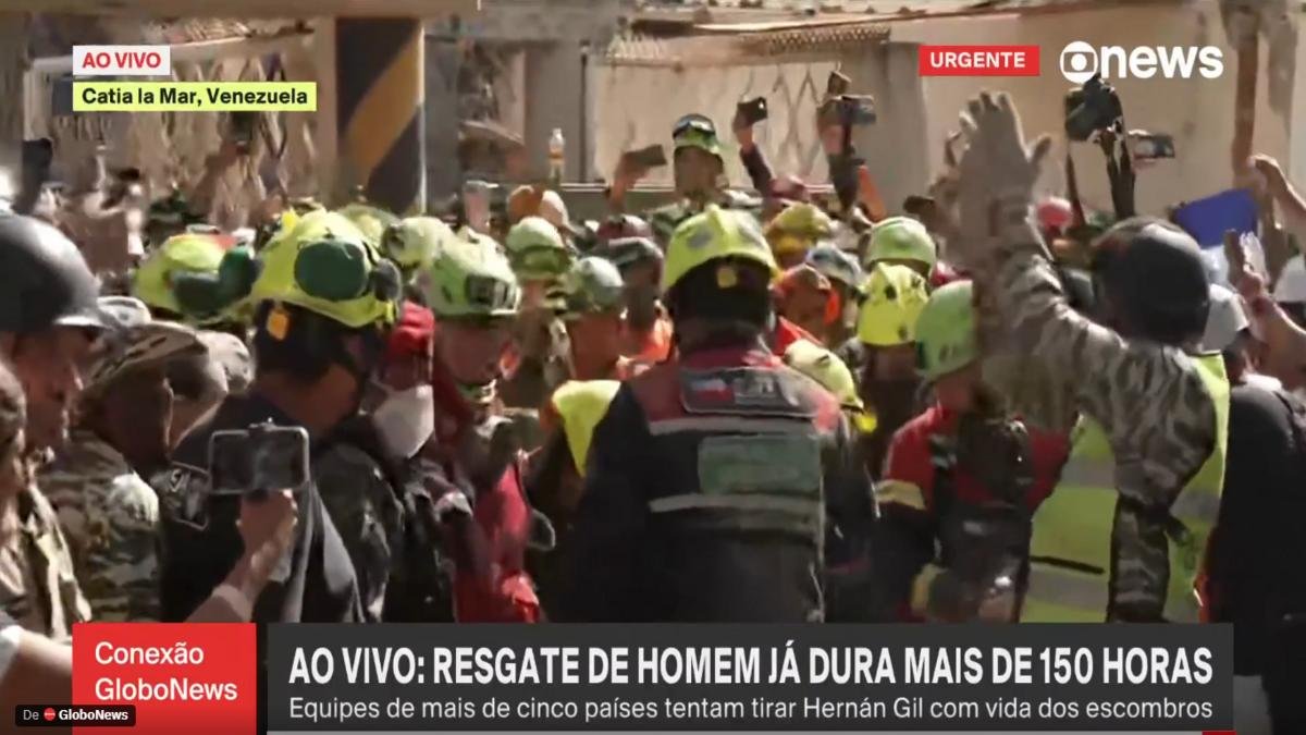 ¡Bienvenido, don Hernán! Celebración mundial con el rescate, con vida, de hombre atrapado en escombros en Venezuela