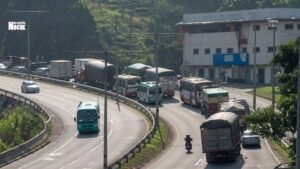 Tensión en el peaje de Amagá: camioneros y volqueteros protestan por aumento del 20 % en las tarifas